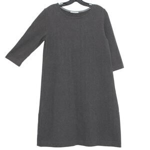 Circolo 1901 Dress Minimalist Shift Capsule Scandi Effortless Gray Size 46 14